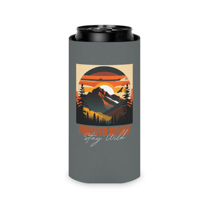 Stay Wild Koozie- Grey