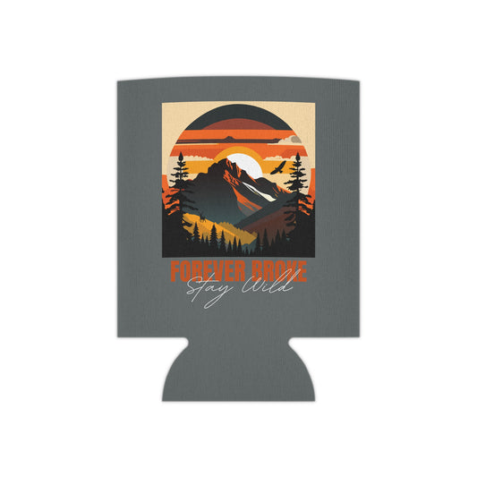 Stay Wild Koozie- Grey